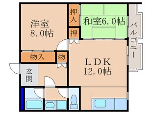 パラドール宮前橋の物件間取画像